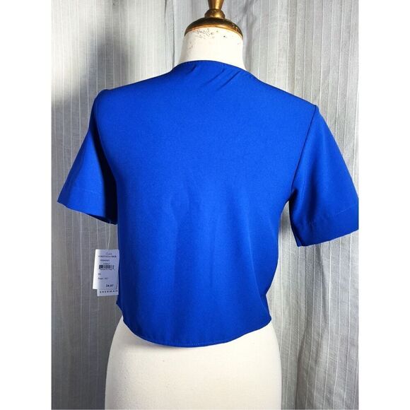 Nordstrom Women's Cobalt Blue and Black Crop-Top Size XS - Picture 4 of 5